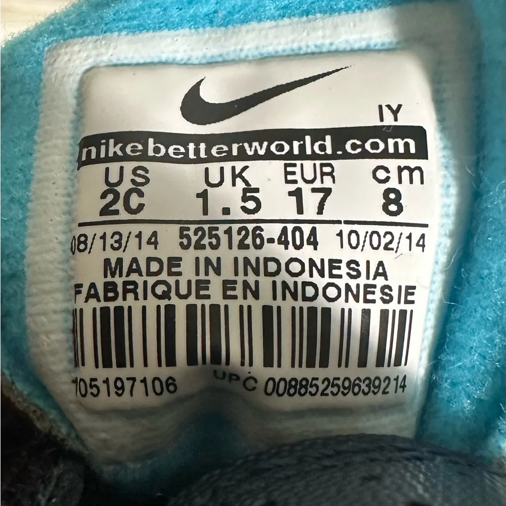 Nike SB Maverick Mid 3 SMS Blue 2014 525126-404 Toddler Size 2 Laceless - Picture 6 of 6